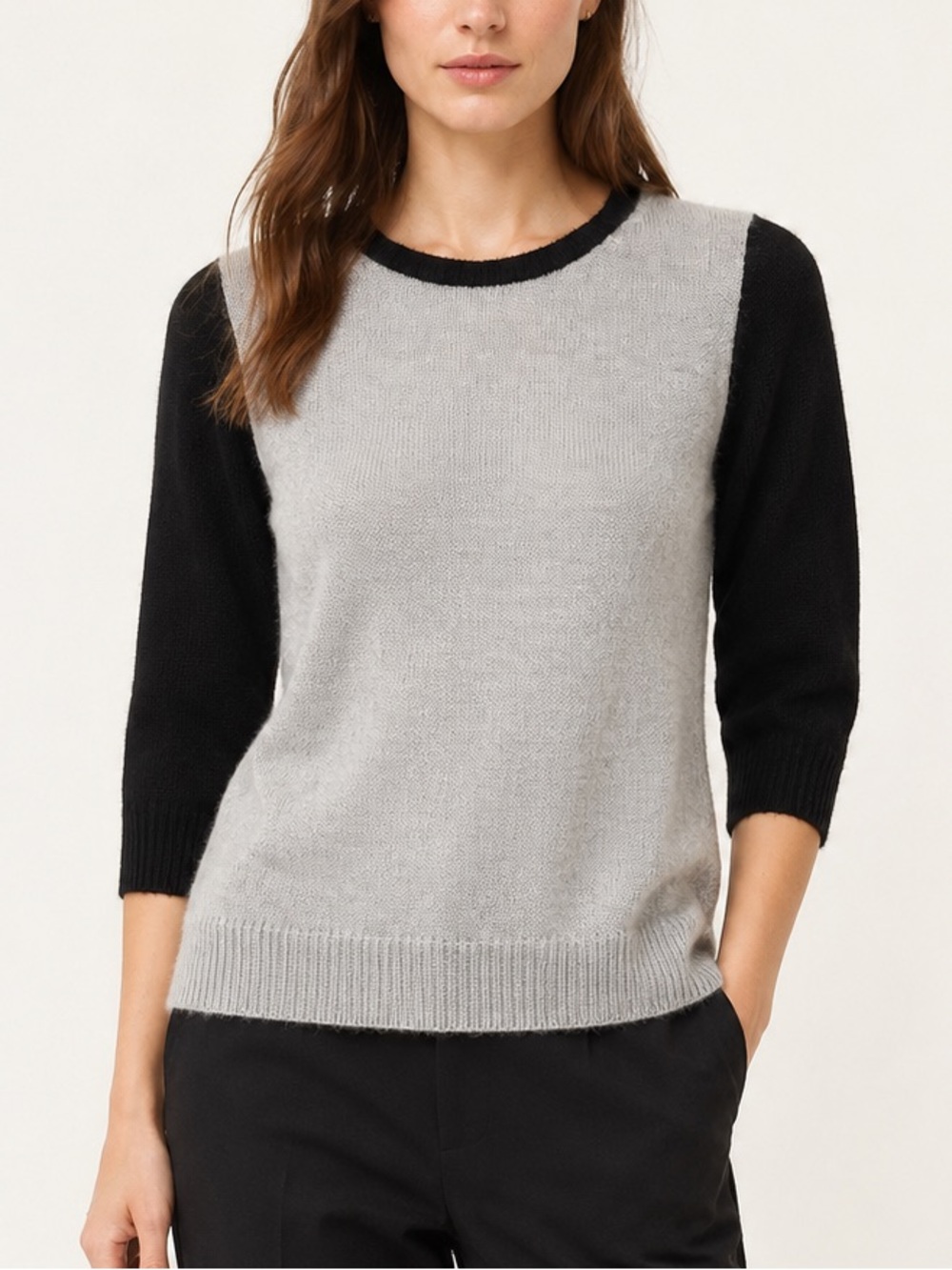 J.Crew Wool Mohair Colorblock Sweater Small